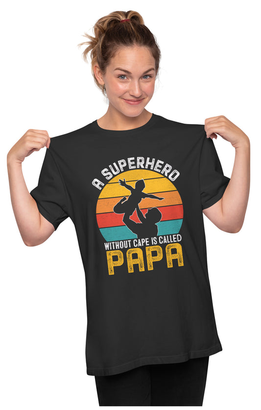 Papa - A Superhero Oversized Unisex T-shirt