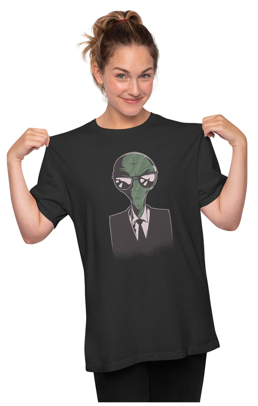 Alien In Suit Oversized Unisex T-shirt