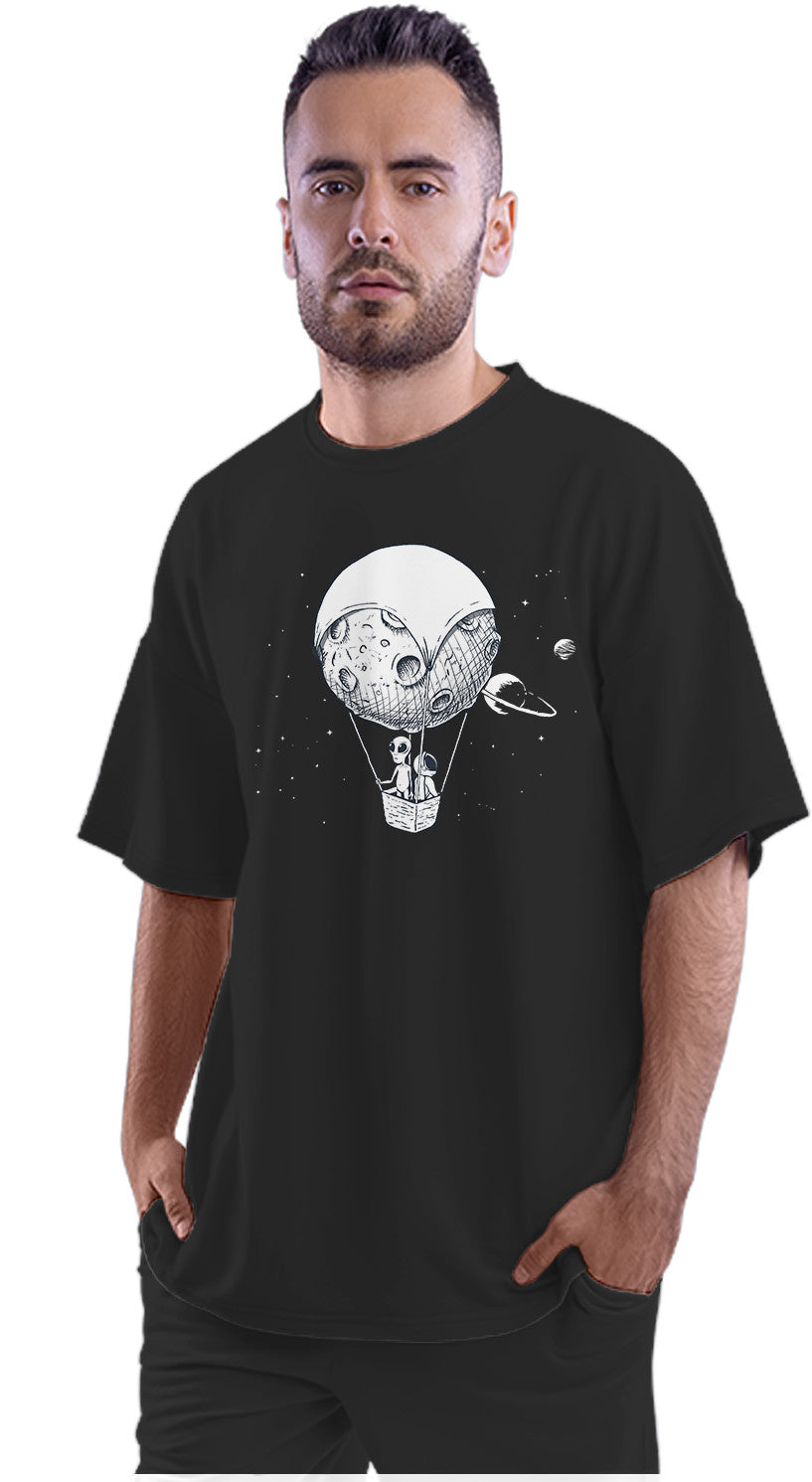 Alien And Astronaut Oversized Unisex T-shirt