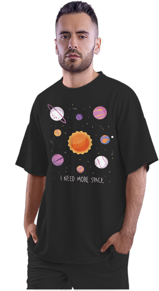 Need More Space - Solar System Oversized Unisex T-shirt