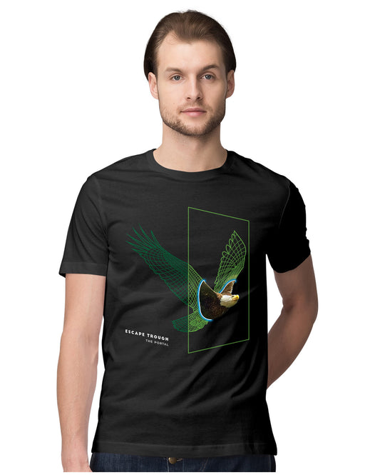 Eagle Flying Through Portal