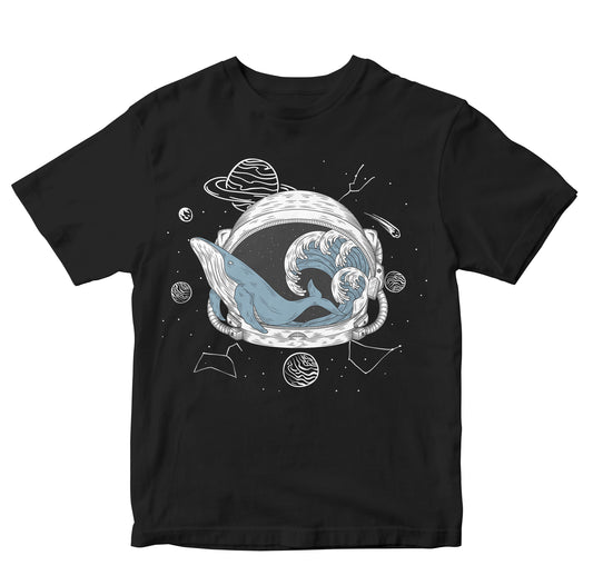 Celestial Whale Astronaut Helmet Art Toddler