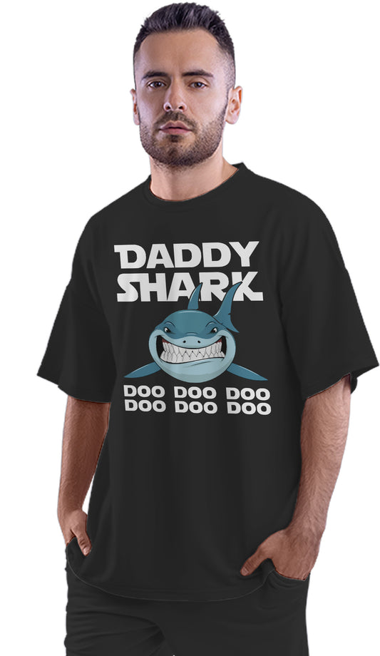 Daddy Shark Doo Doo Doo Oversized Unisex T-shirts