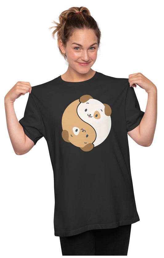 Best Friend Dogs - Yin & Yang Oversized Unisex T-shirt