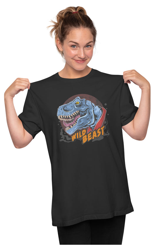 Wild Beast T-Rex Dinosaur Oversized Unisex T-shirt