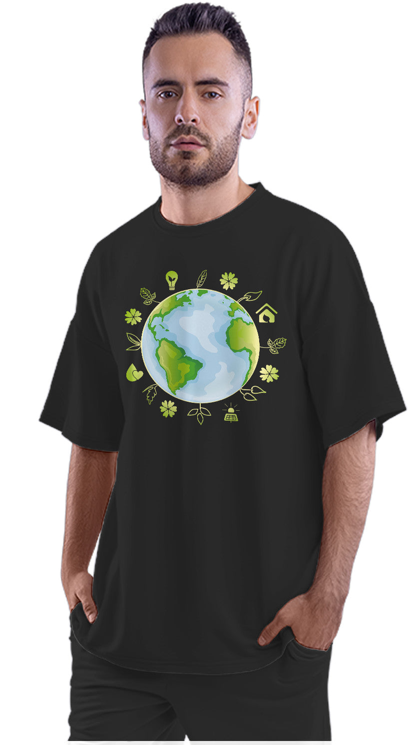 Earth Day Recycle Oversized Unisex T-shirt