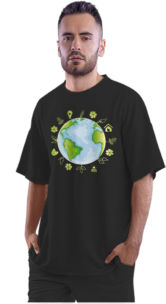 Earth Day Recycle Oversized Unisex T-shirt