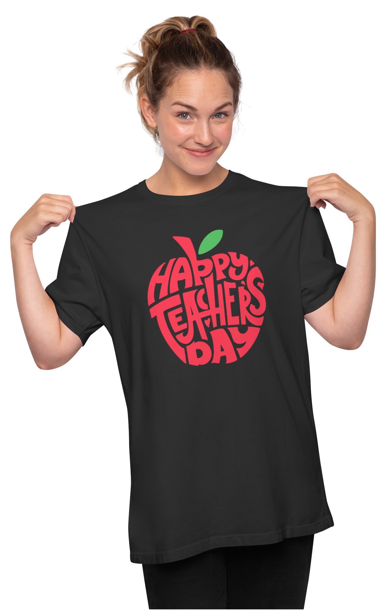 Happy Teacher's Day - Apple Oversized Unisex T-shirt