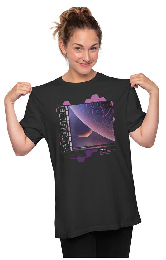 Europa - Jupiter's Moon Oversized Unisex T-shirt