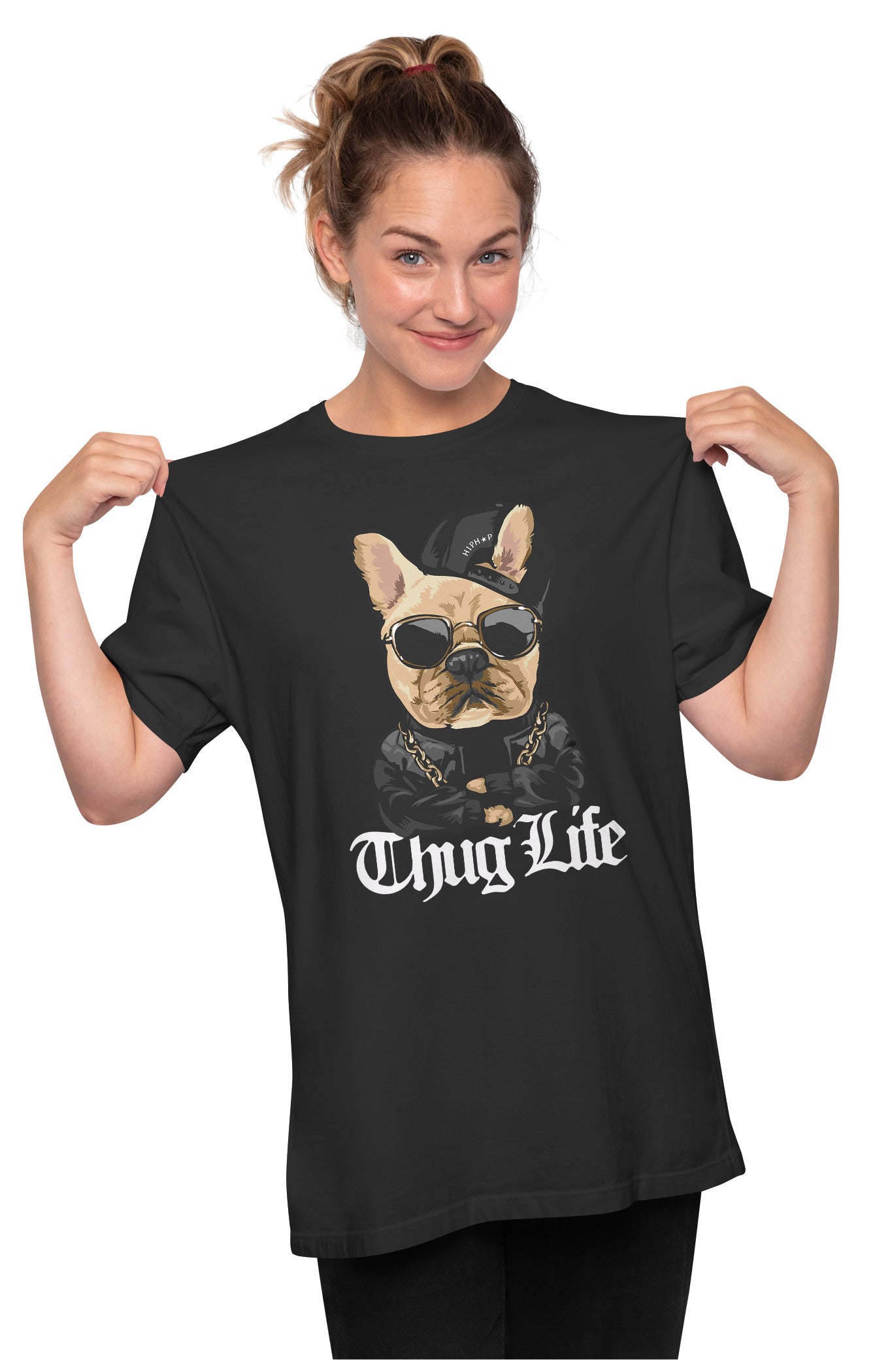 Thug Life Pug Oversized Unisex T-shirt