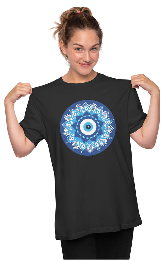 Evil Eye Mandala Oversized Unisex T-shirt