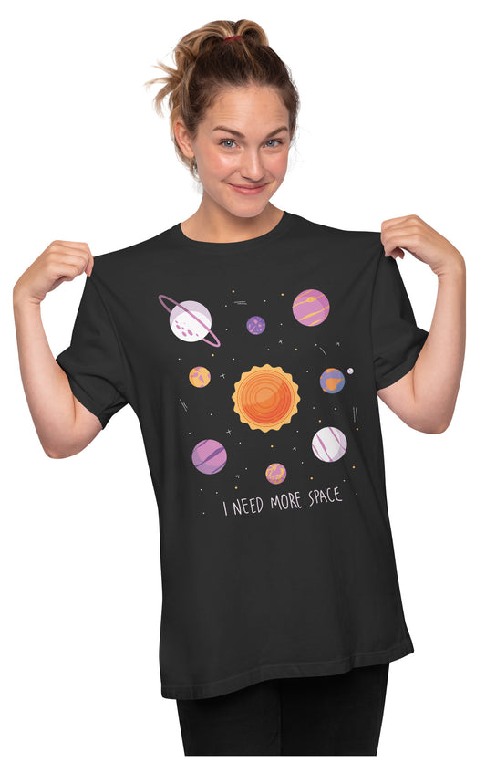 Need More Space - Solar System Oversized Unisex T-shirt