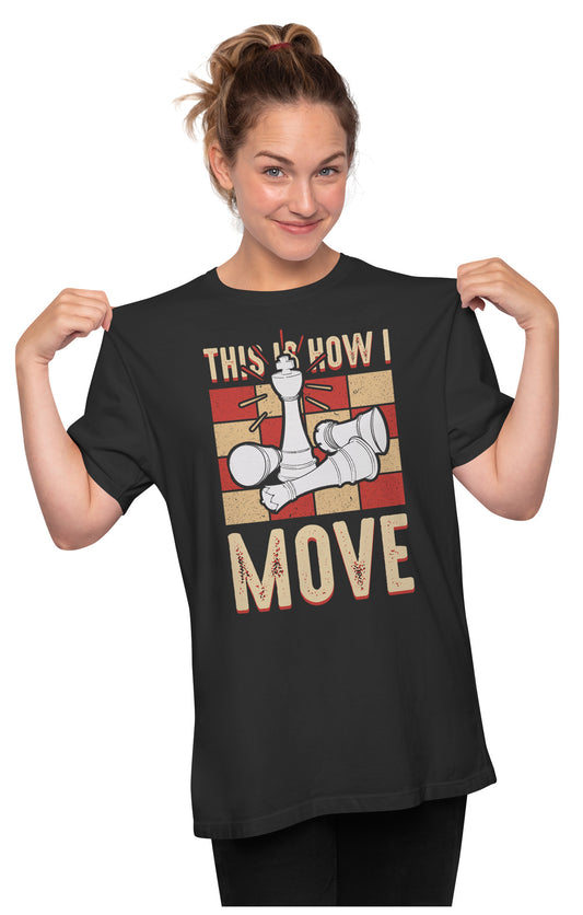 This Is How I Move - Chess Oversized Unisex T-shirt