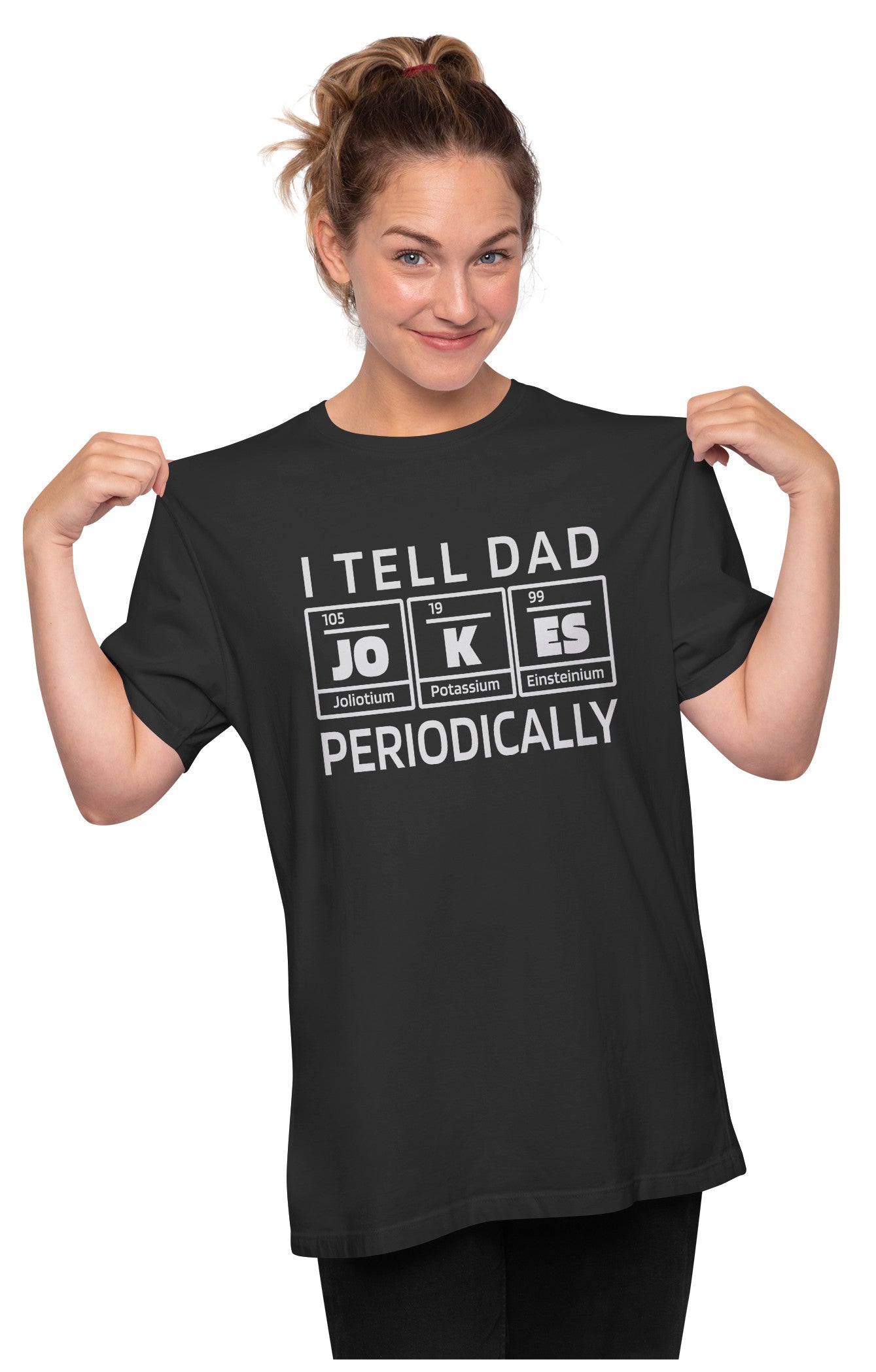 I Tell Dad Jokes Periodically Oversized Unisex T-shirt