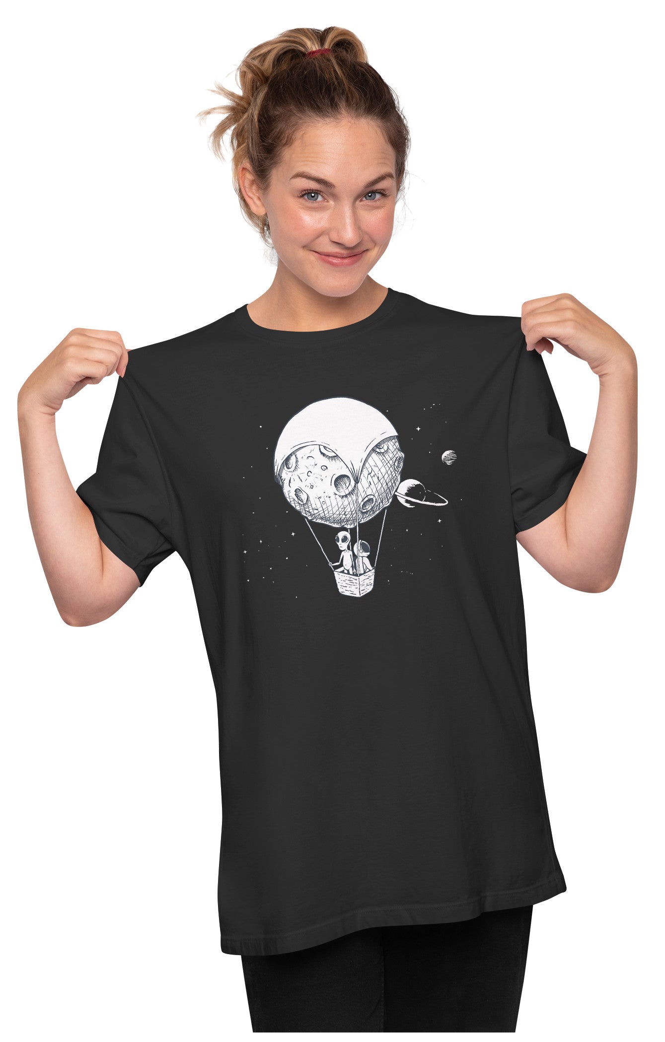 Alien And Astronaut Oversized Unisex T-shirt