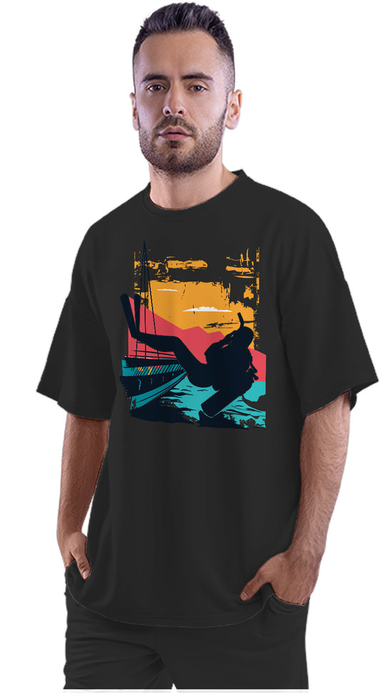 Scuba Diving Oversized Unisex T-shirt