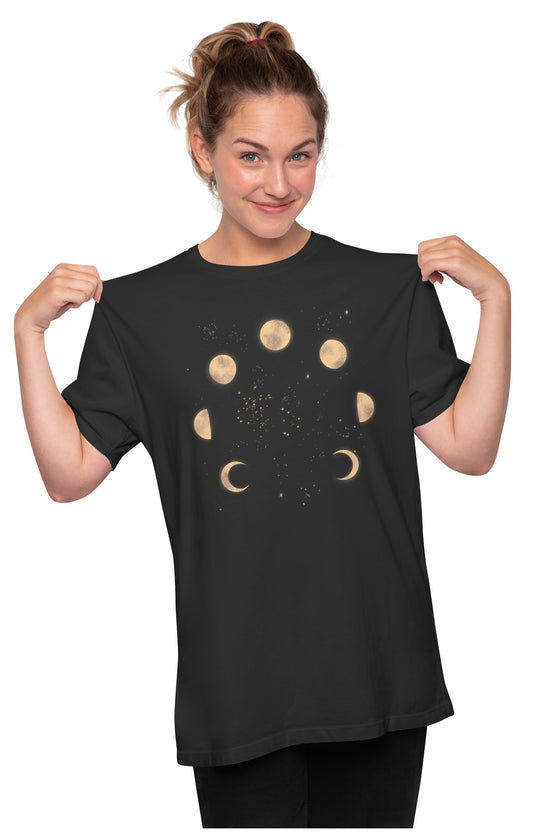 Phases Of The Moon Oversized Unisex T-shirt