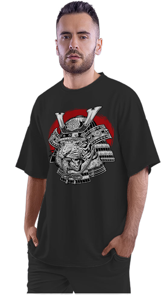 Shogun Tiger Oni - Japanese Folklore Oversized Unisex T-shirt