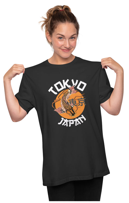 Koi Fish - Tokyo Japan Oversized Unisex T-shirt