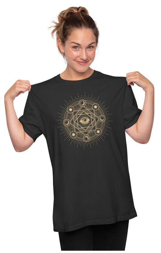 Eye of Providence - Esoteric Occult Symbol Oversized Unisex T-shirt