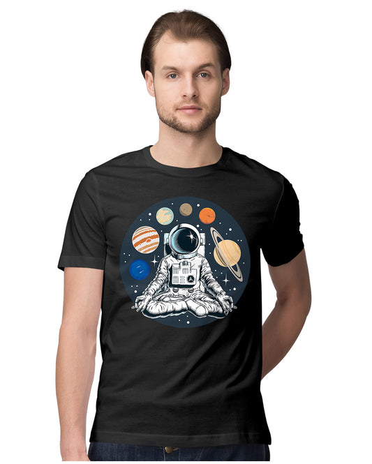 Astronaut Meditating - Planets