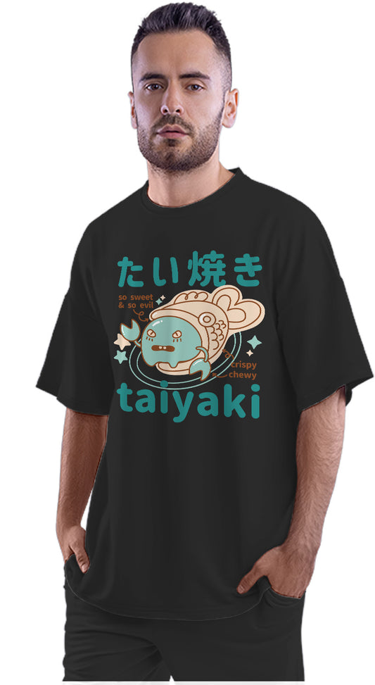 Cool Taiyaki Food Monster - Japanese Oversized Unisex T-shirt