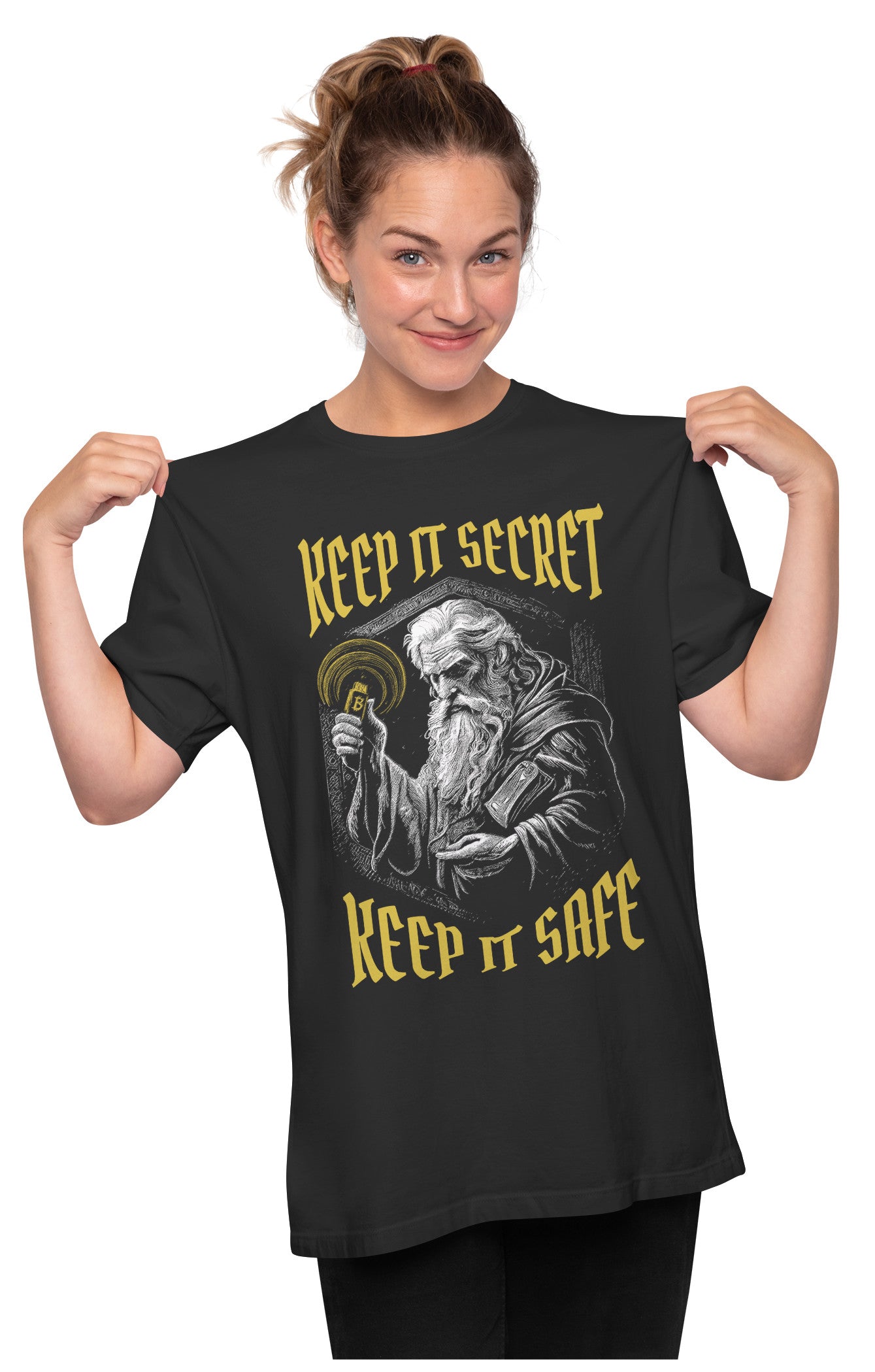 Crypto Wallet - Funny Wizard Quote Oversized Unisex T-shirt