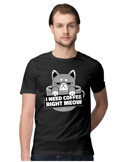 I Need Coffee Right Meow - Funny Cat
