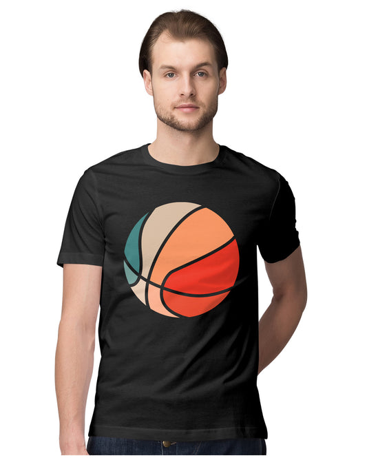 Retro Sunset Basketball