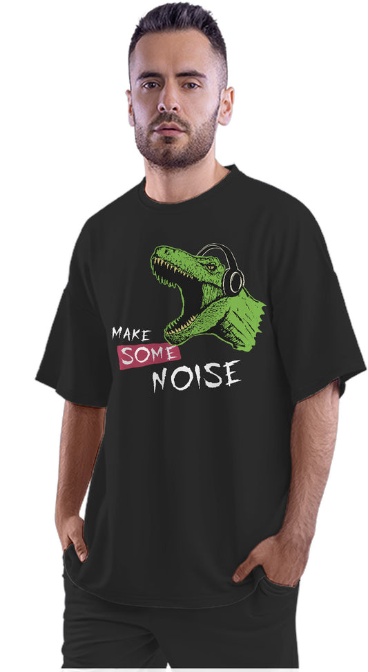 Make Some Noise - T-Rex Dinosaur Oversized Unisex T-shirt