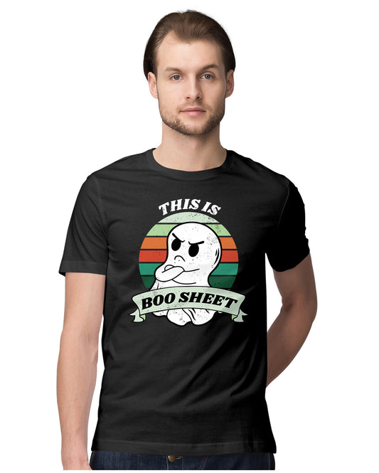 Ghost in Retro Sunset - Boo Sheet