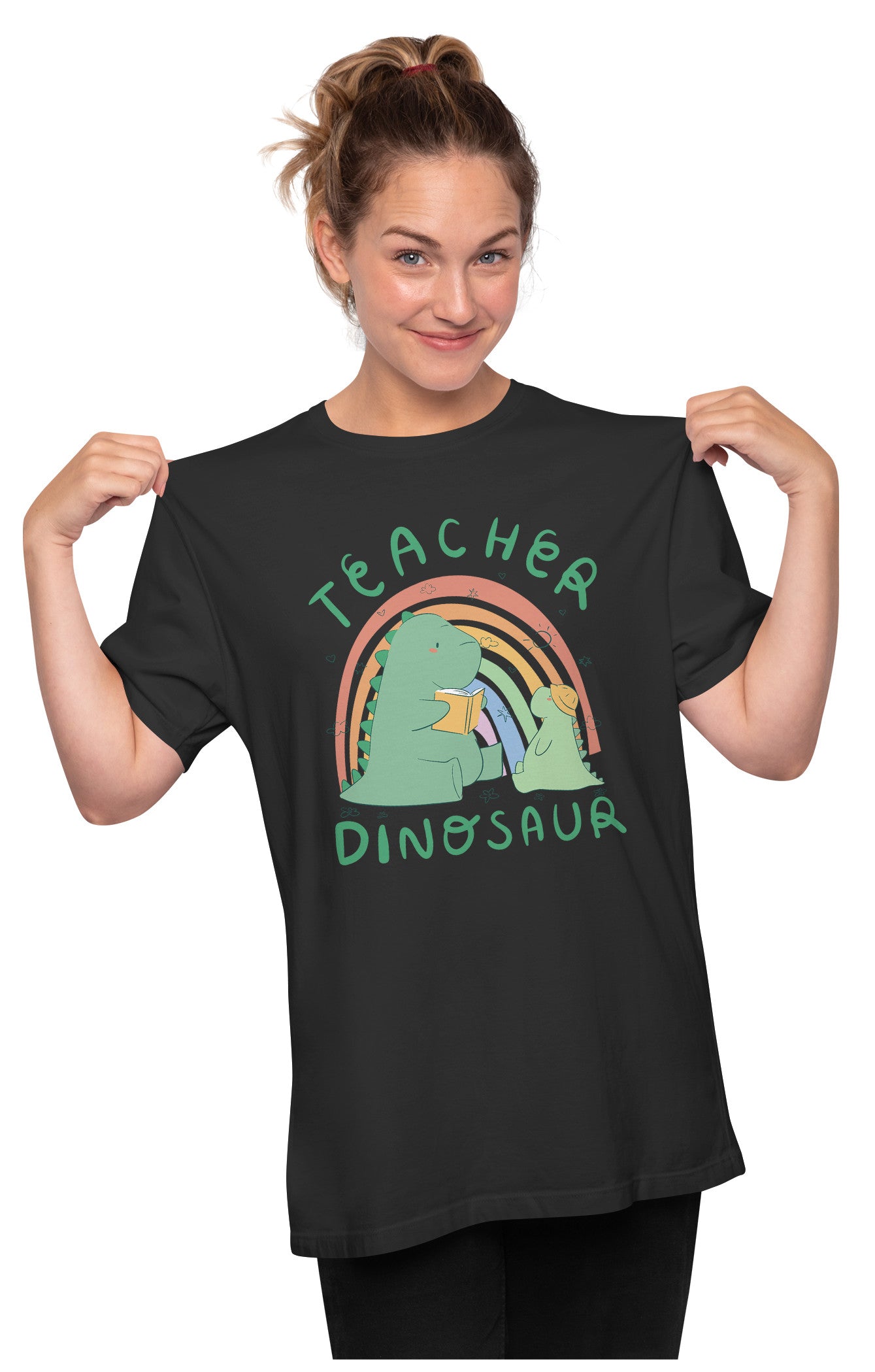 Dinosaur Teacher Oversized Unisex T-shirt