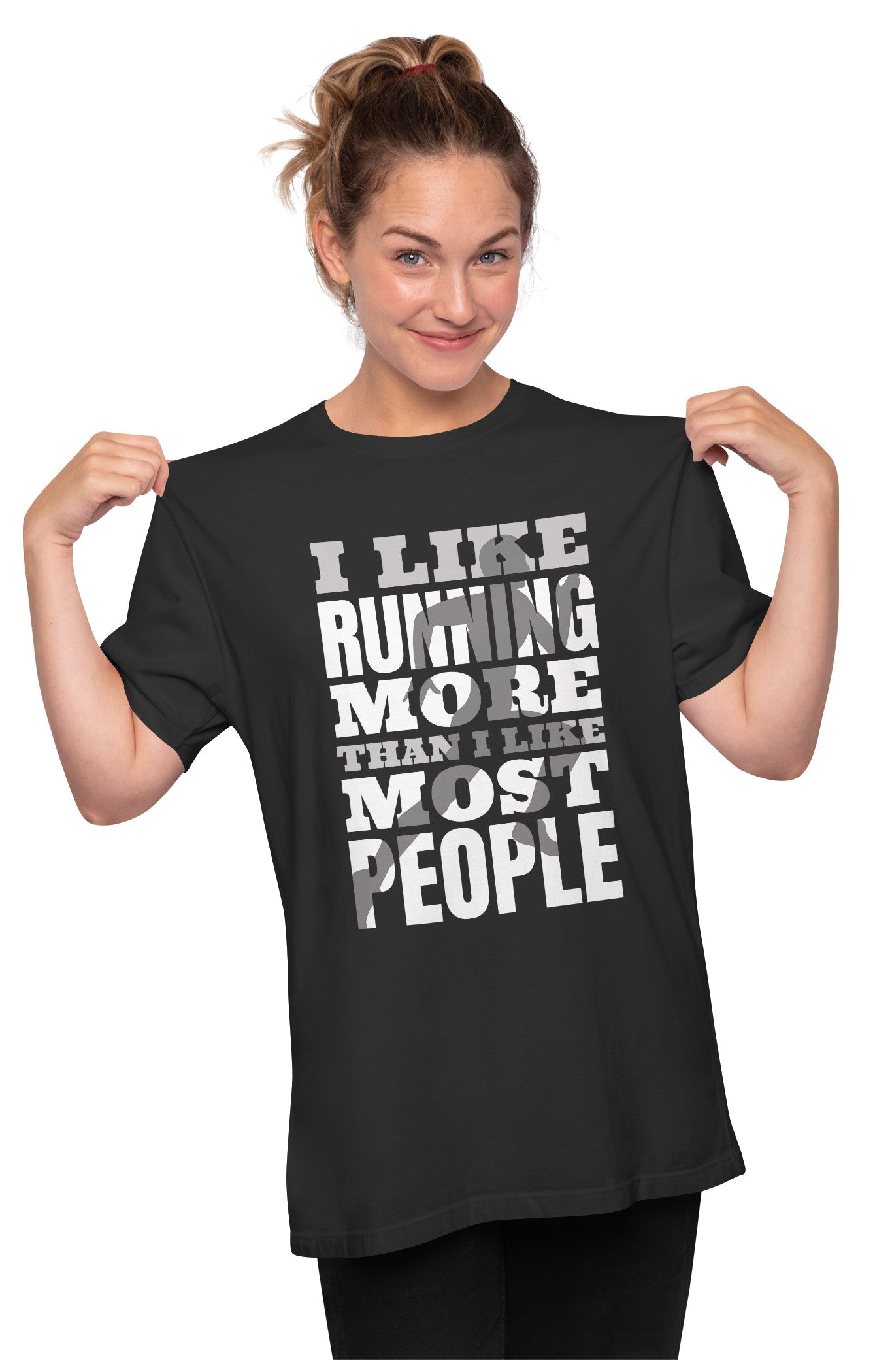Funny Running Sport Antisocial Quote Oversized Unisex T-shirt