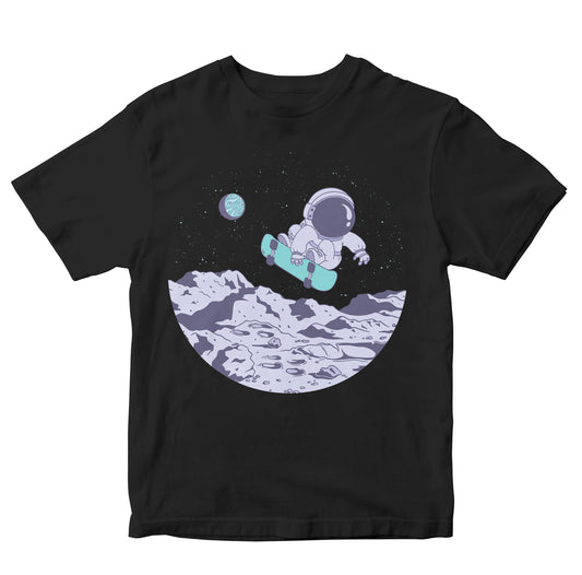 Cool Skateboarding Astronaut In Space Toddler