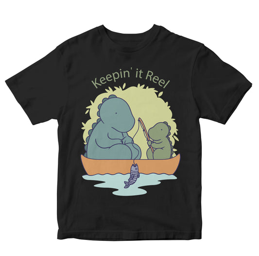 Father & Son T-Rex Fishing Toddler