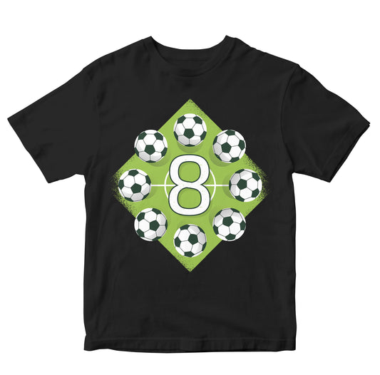 Eighth Birthday Football - Eight Years Old Toddler