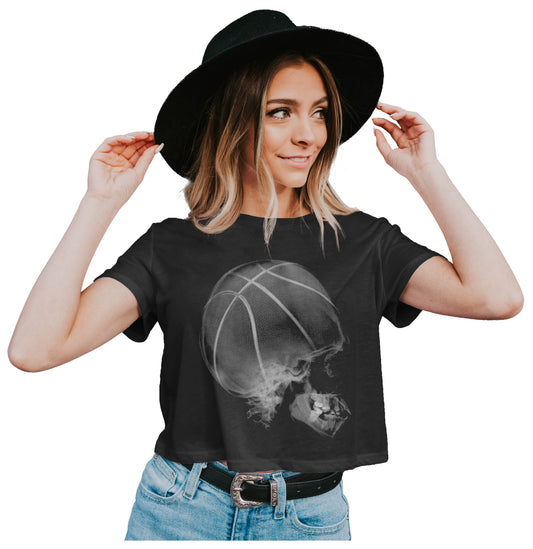 Basketball Skull X-ray Crop Top