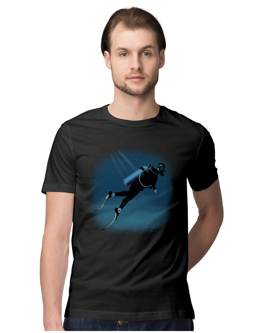Realistic Scuba Diver Diving