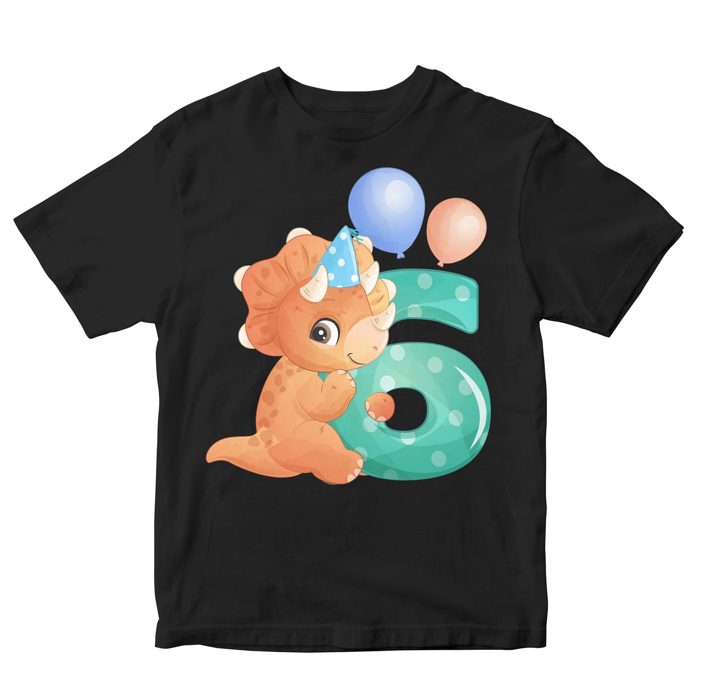 Six Year Old Triceratops  - Birthday Dinosaur Kids