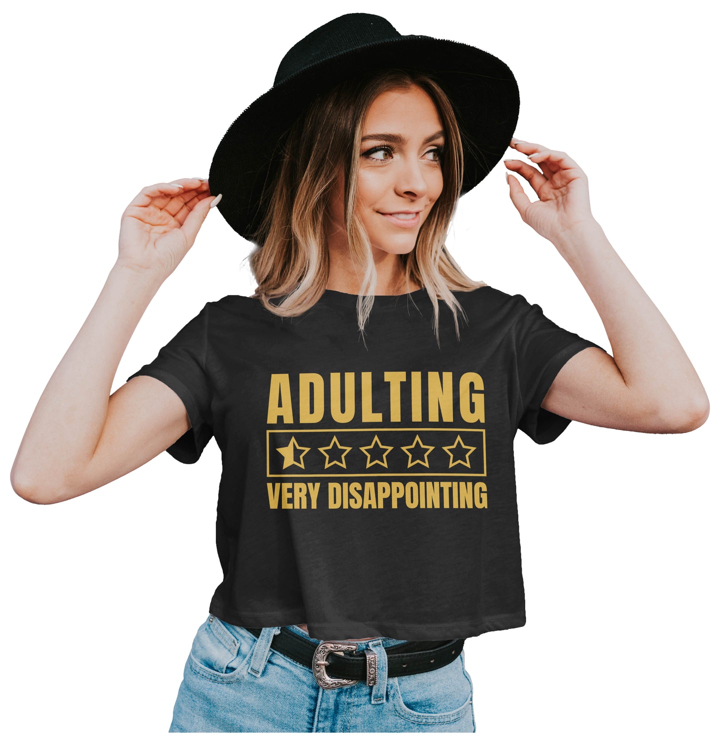 Adulting Very Disappointing - Quote Crop Top