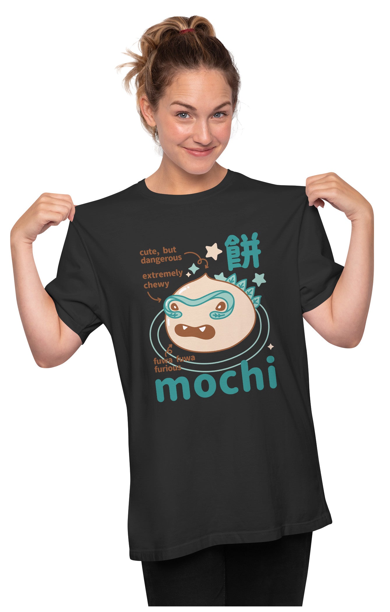 Mochi Monster - Japanese Rice Cake Dessert Oversized Unisex T-shirt