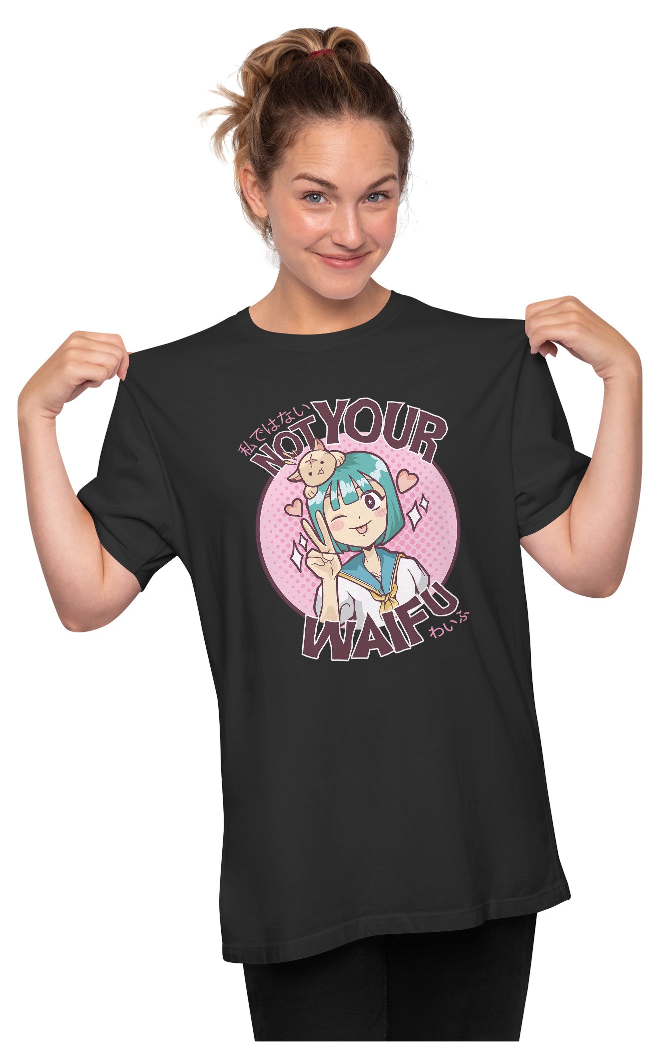 Not Your Waifu - Funny Anime Girl Oversized Unisex T-shirt