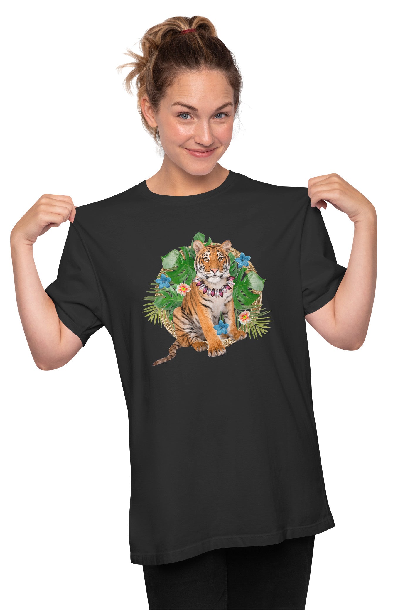 Tropical Tiger Oversized Unisex T-shirt