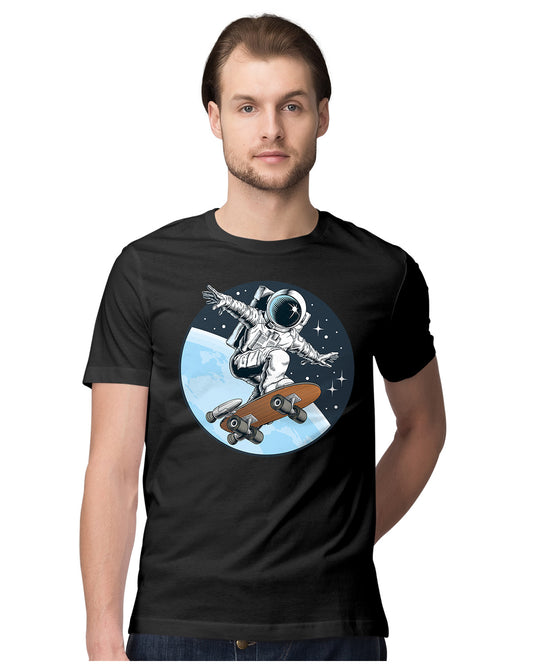 Awesome Astronaut Skateboarding In Space