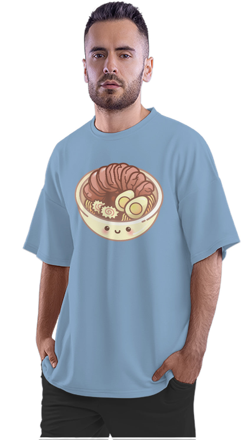 Kawaii Ramen Bowl Oversized Unisex T-shirt