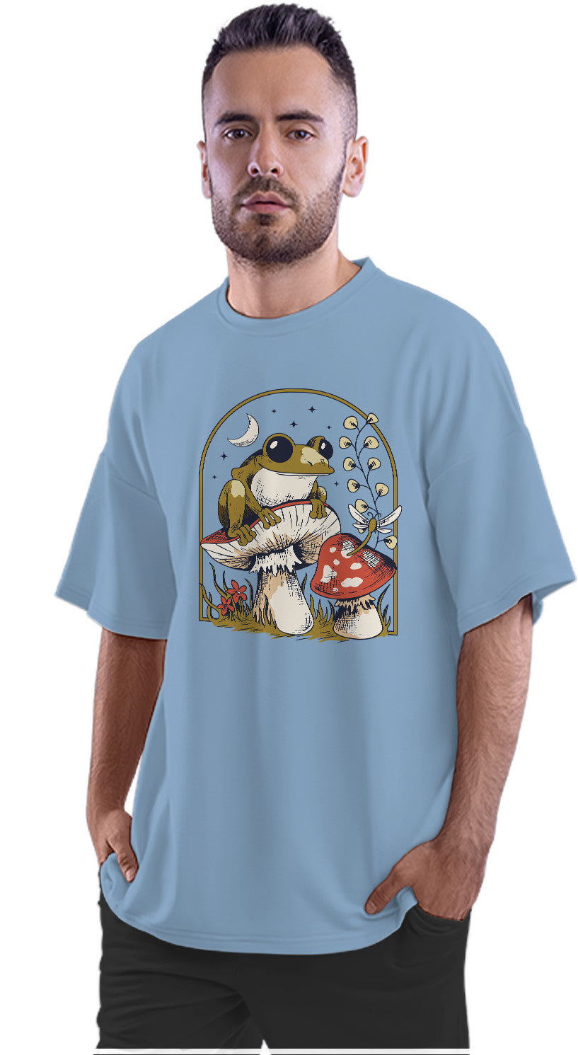Frog & Mushrooms Oversized Unisex T-shirt