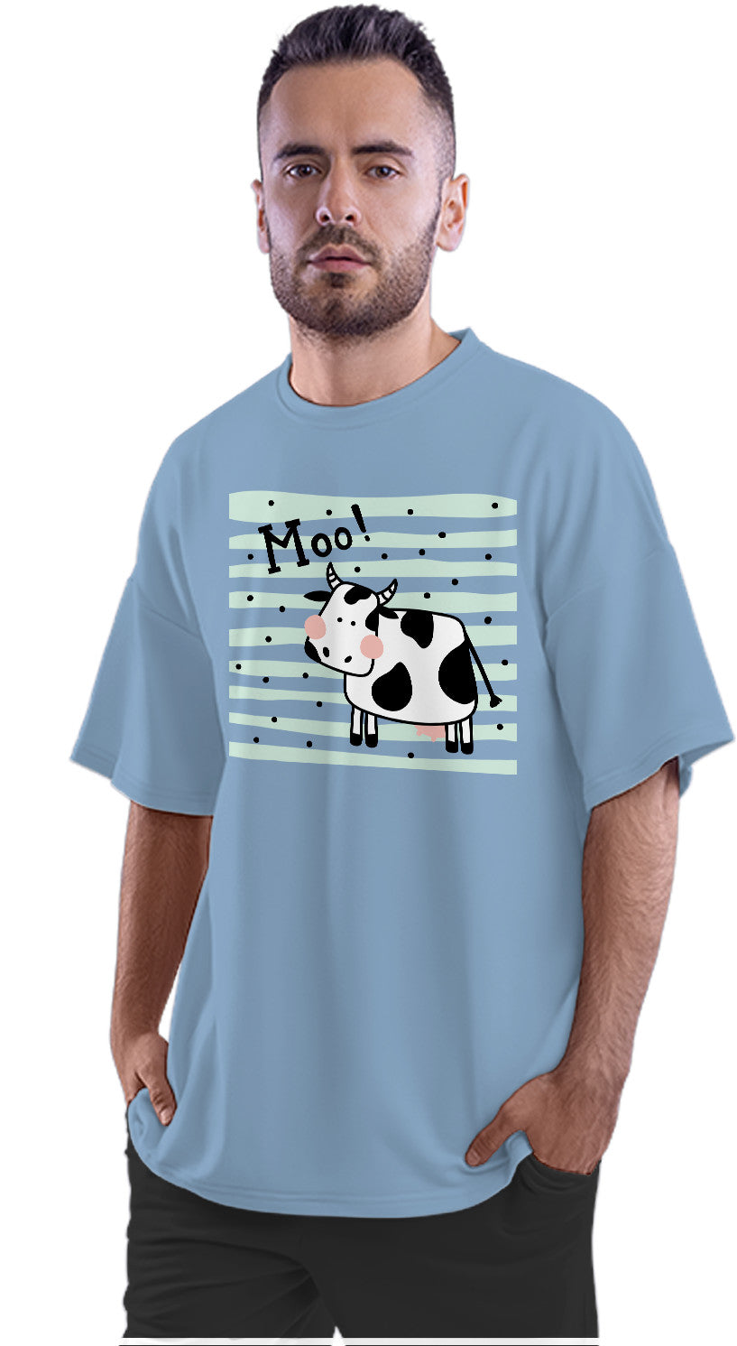 Cute Moo Cow Oversized Unisex T-shirt