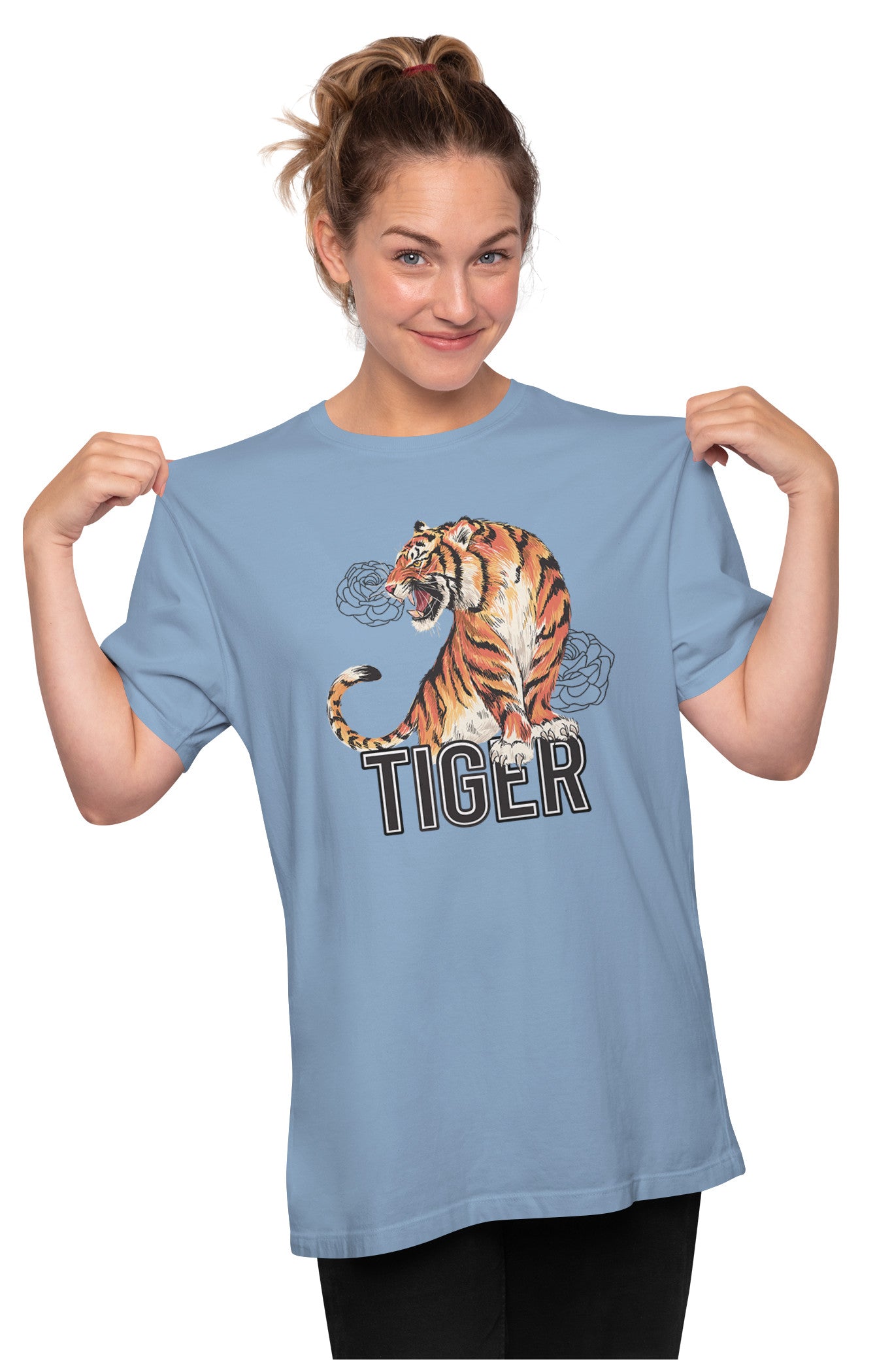 Tiger Artwork Oversized Unisex T-shirt