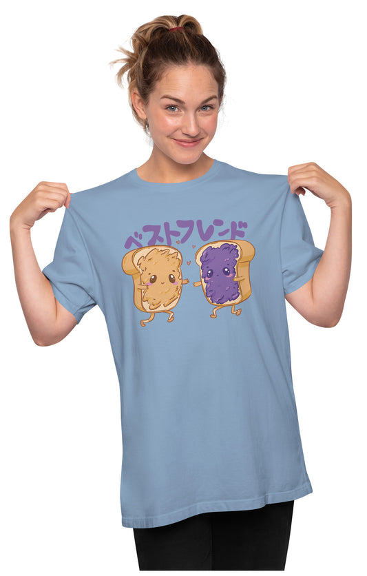 Peanut Butter & Jelly - Best Friends Oversized Unisex T-shirt