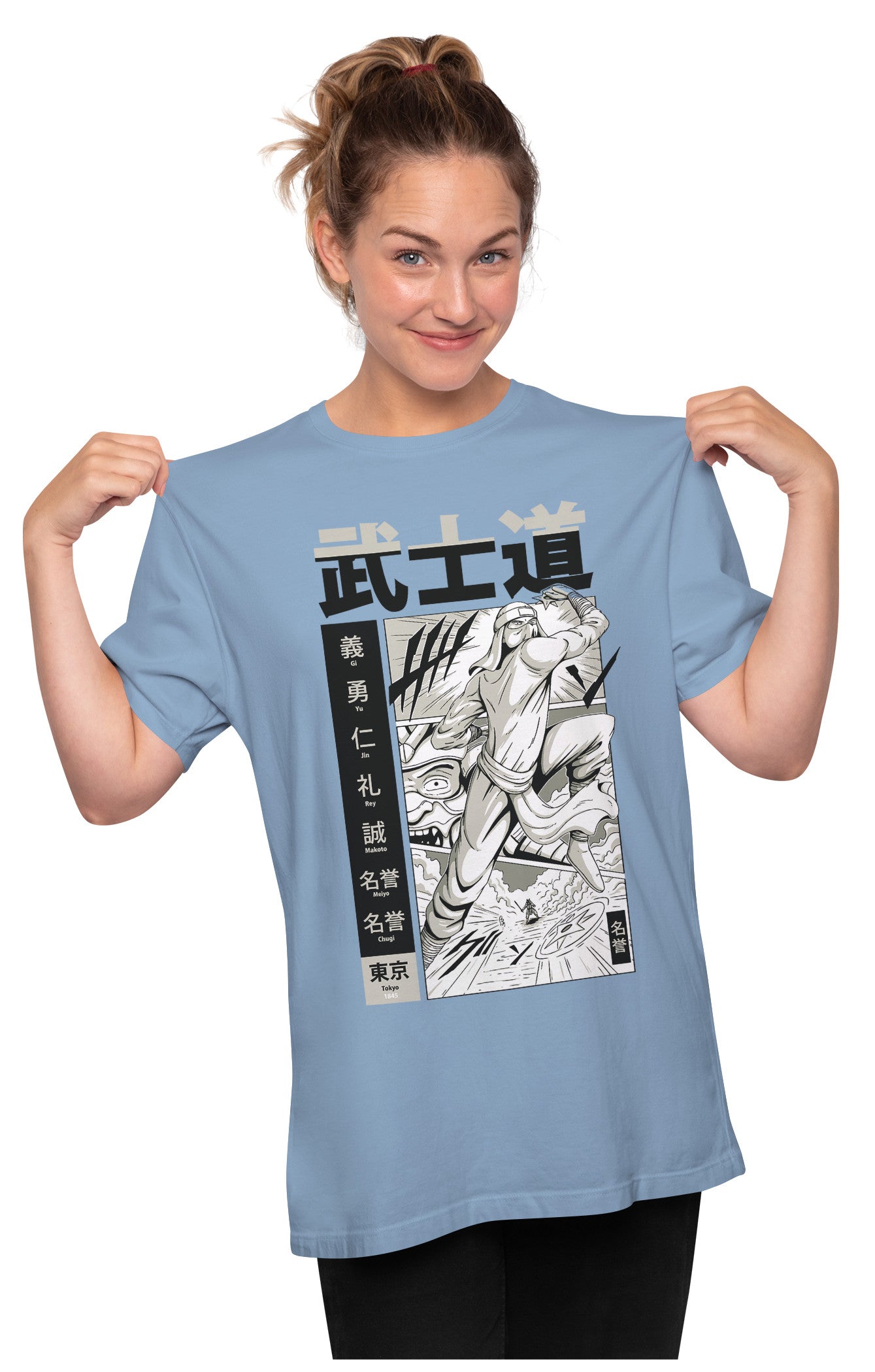 Samurai Manga Strip  - Bushido Oversized Unisex T-shirt